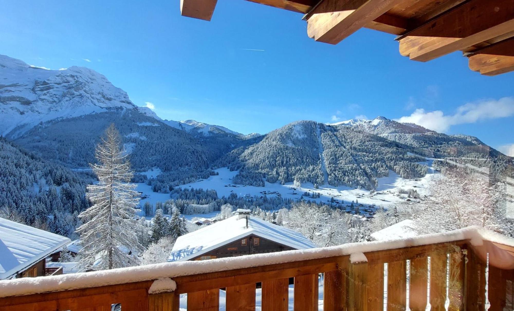Chambre d'hôtes L'ours Bleu Les Diablerets Exterior foto